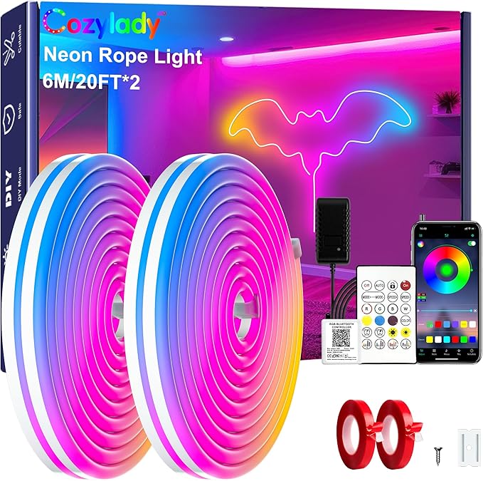 Luce a corda al neon RGB a led
